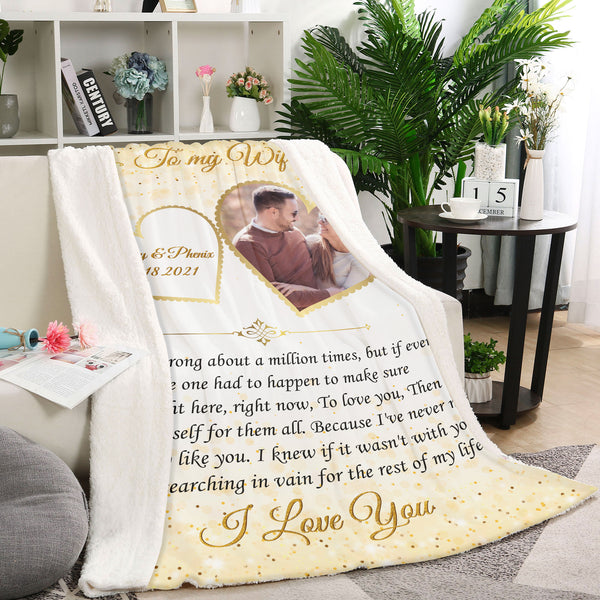 Customized To My Wife Blanket| I Love You  Always and Forever| Gift Ideas for Women|  Valentine’s Day Blanket| Gifts for Wife on  Anniversary, Christmas, Birthday BP59 Myfihu