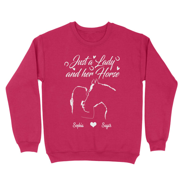 Personalized Gift For Horse Lover, Girl Love Horse Shirt For Women D02 NQS3156 Sweatshirt