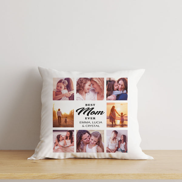 Best Mom Ever Personalized Pillow, Mom Grandma Mother's Day Gift, Mommy Birthday Christmas Keepsake| NPL36