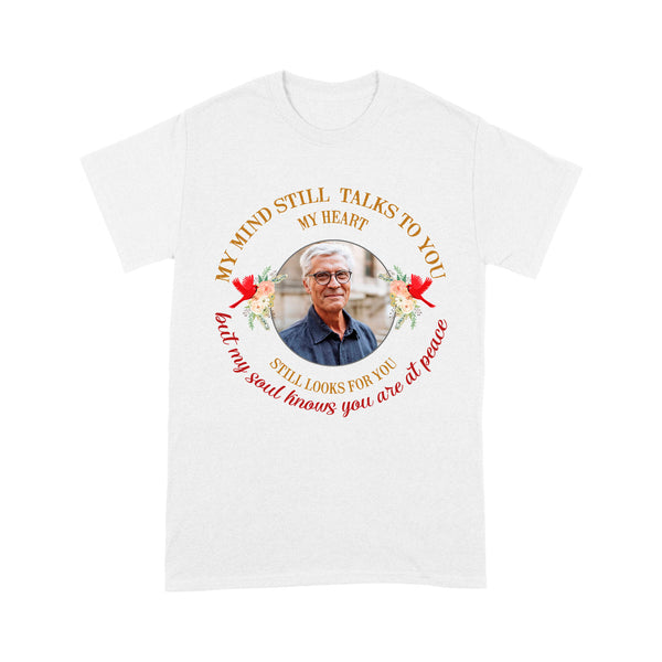 Memorial T-shirt| Remembrance Shirt In Loving Memory Shirt - Still Looks For You Cardinal Shirt Custom Memorial Shirt Memorial Gift for Loss of Loved One Sympathy Gift - JTS80