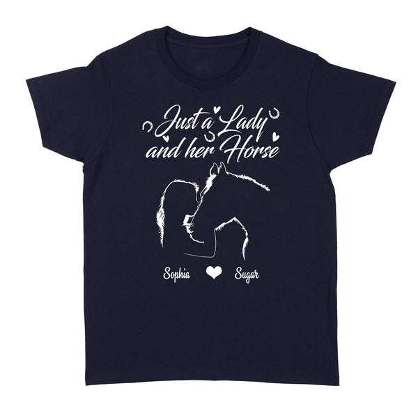 Personalized Gift For Horse Lover, Girl Love Horse Shirt For Women D02 NQS3156 Women's T-shirt