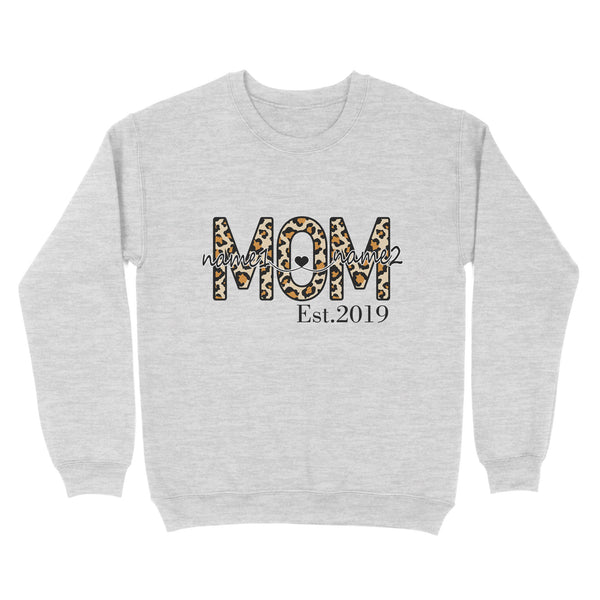 Custom kid name Mom Est shirt, Mother's day Shirt, Mother's Day Gift For Mom, Mother's Day Gift D05 NQS1594 - Standard Crew Neck Sweatshirt