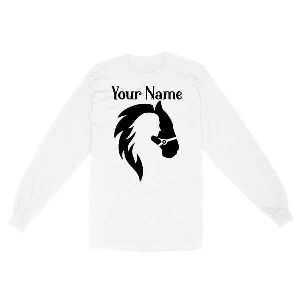 Customized name horse gifts for girls, Horse Shirt, Equestrian Gifts, Equestrian Shirt, Horse Girl, Horse Gifts D03 NQS2681 Standard Long Sleeve