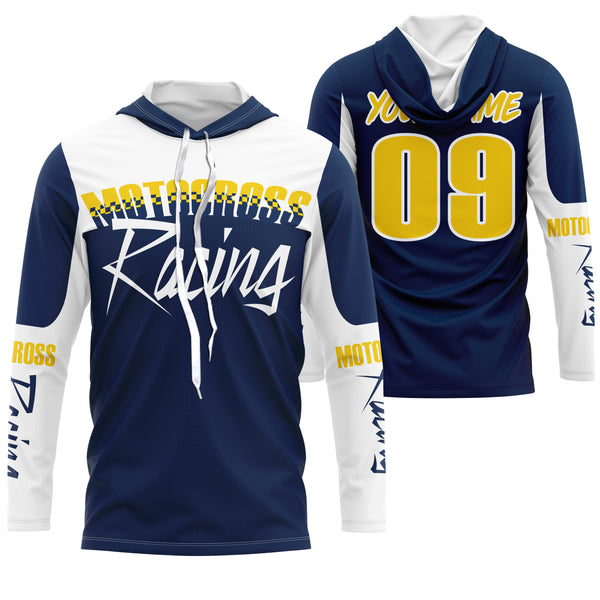 Motocross racing custom jersey UPF30+ men women kids dirt bike offroading motorcycle rider outfits NMS1009