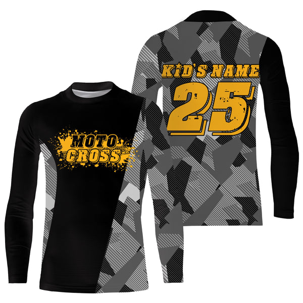 Camouflage custom motocross jersey UPF30+ kids men women dirt bike MX racing motorcycle off-road NMS1024