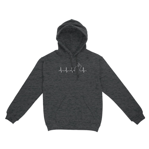Men’s Rabbit hunting Shirt, Rabbit Pulse Heartbeat Hoodie - FSD3787 D06