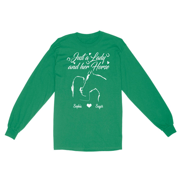 Personalized Gift For Horse Lover, Girl Love Horse Shirt For Women D02 NQS3156 Long Sleeve