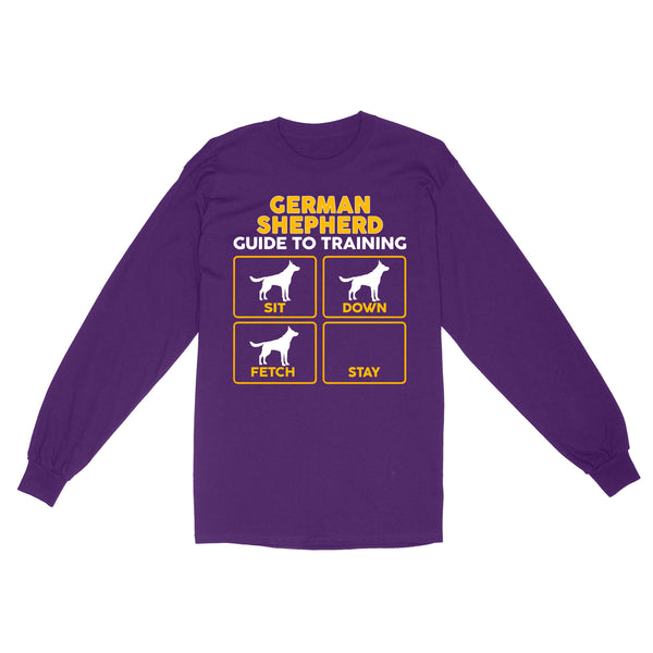 German Shepherd Standard Long Sleeve | Funny Guide to Training dog - FSD2401D08