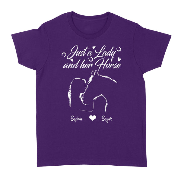 Personalized Gift For Horse Lover, Girl Love Horse Shirt For Women D02 NQS3156 Women's T-shirt