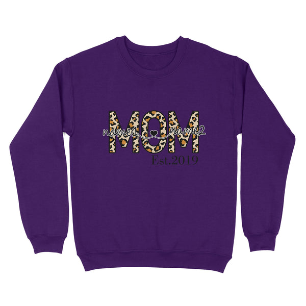 Custom kid name Mom Est shirt, Mother's day Shirt, Mother's Day Gift For Mom, Mother's Day Gift D05 NQS1594 - Standard Crew Neck Sweatshirt