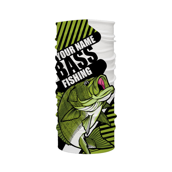 Largemouth Bass fishing Green UV protection quick dry Customize name personalized long sleeves fishing shirts UPF 30+ TMTS018