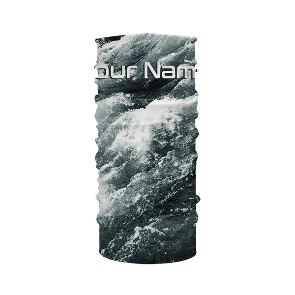 Personalized Saltwater Long Sleeve performnace Fishing Shirts, sea wave camo tournament Fishing apparel - IPHW1857