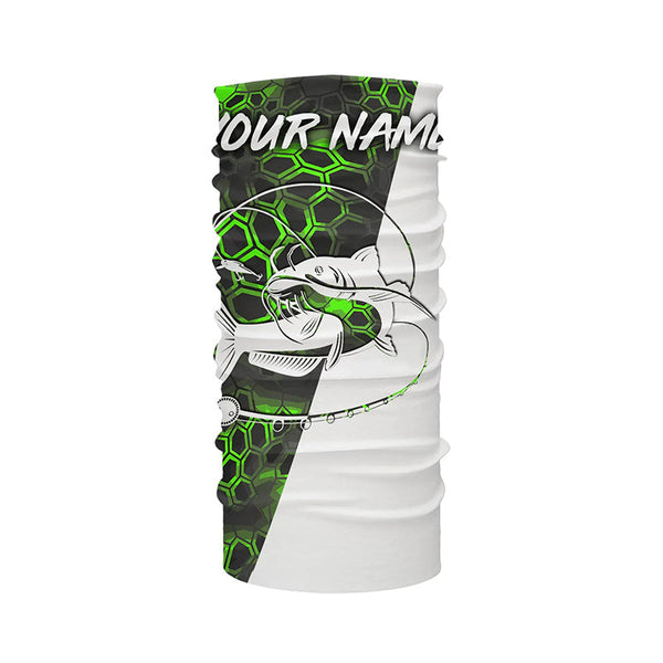 Custom Catfish Long Sleeve Tournament Fishing Shirts, Catfish Fishing Jerseys | Green Camo IPHW4792