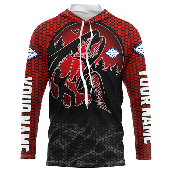 Custom Trout Fishing Shirts, Trout fly fishing in Arkansas Long sleeve Fishing Shirt IPHW3181