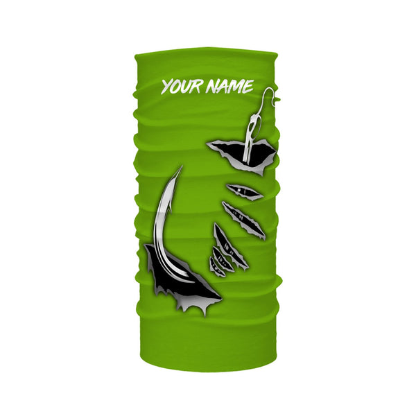 Fish hook Custom Green Long Sleeve performance Fishing Shirts Fishing jerseys - IPHW1366