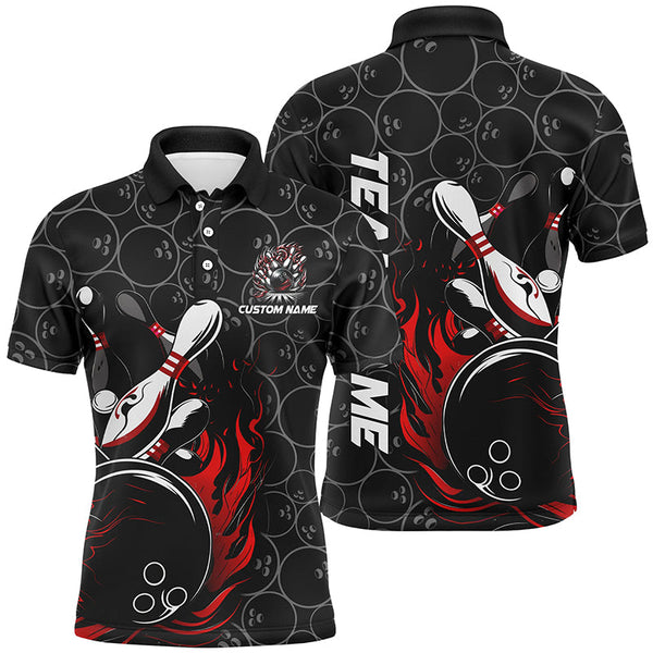 Personalized Multi-Color Strike Bowling Team Shirts, Bowling Ball And Pins Bowling Jerseys Unisex Bowlers Outfit IPHW5933