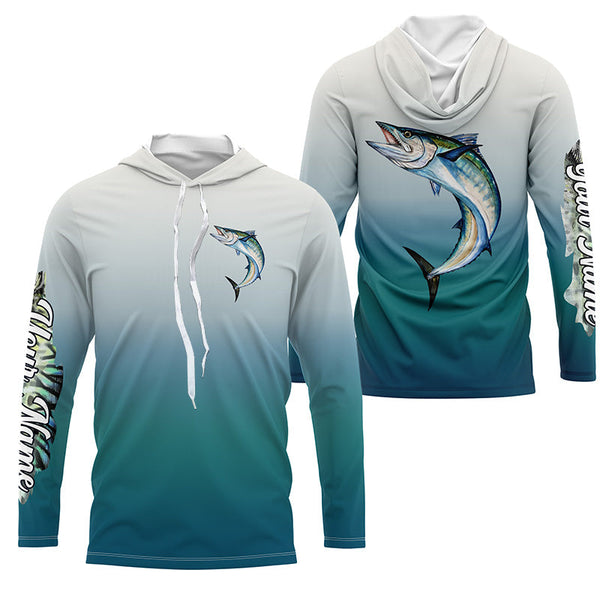 King Mackerel ( Kingfish) fishing Custom Name fishing jersey, deep sea fishing tournament shirts NQS3959