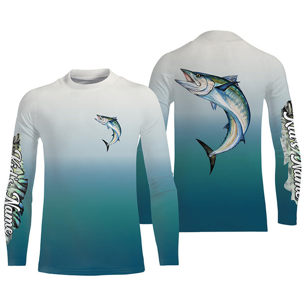 King Mackerel ( Kingfish) fishing Custom Name fishing jersey, deep sea fishing tournament shirts NQS3959