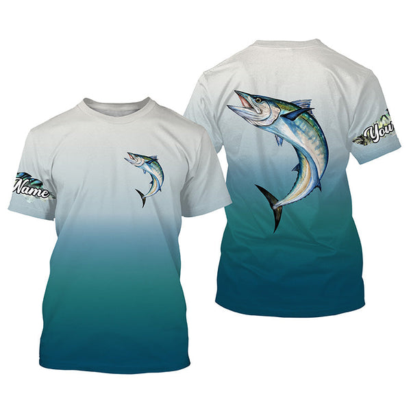 King Mackerel ( Kingfish) fishing Custom Name fishing jersey, deep sea fishing tournament shirts NQS3959