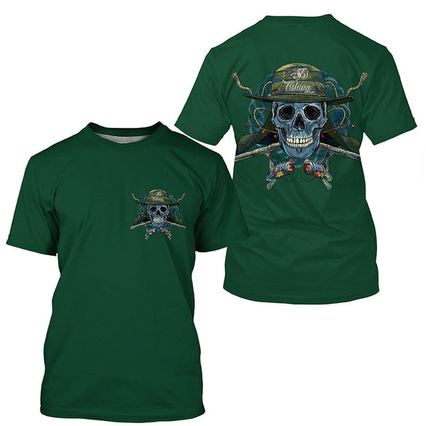 Fish skull reaper fishing Shirts, Fishing Gift for fisherman NQS4617