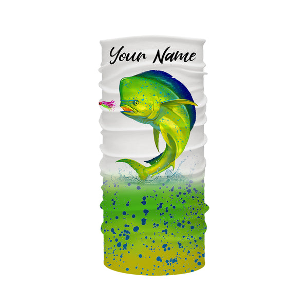 Mahi mahi ( Dorado) fishing green scales Custom Name long sleeves, hooded fishing shirt, Personalized Gifts for Fisherman NQS2937