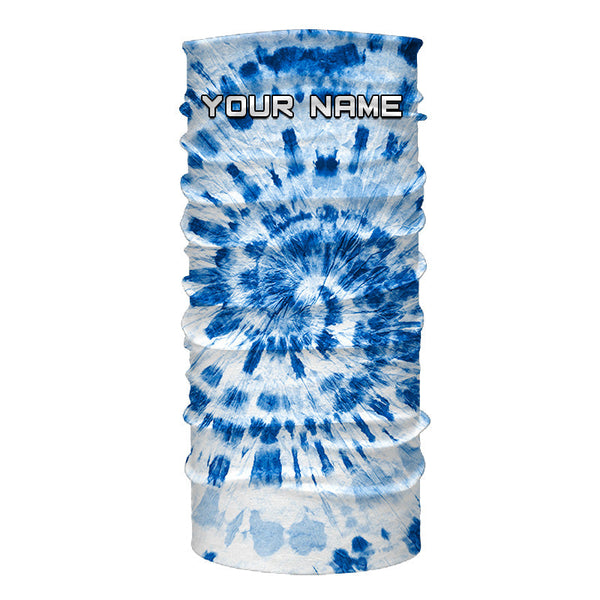 Custom blue Tie Dye long sleeve Shirts, Performance UV protection Fishing shirt FSD3368