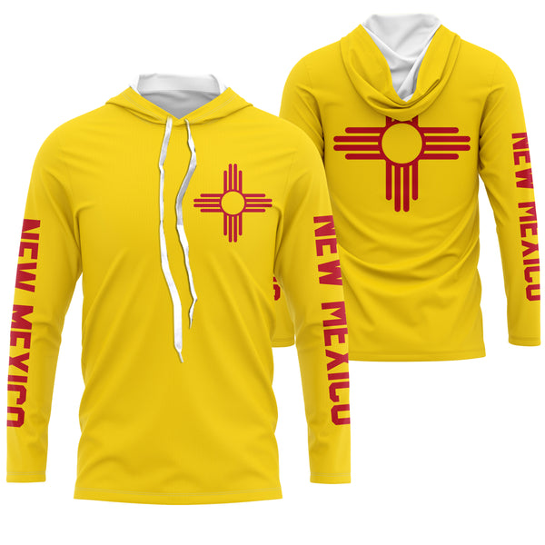 New Mexico Zia symbol custom UV protection Shirt, New Mexico flag Tee shirt Long sleeve for Men Women FSD3593