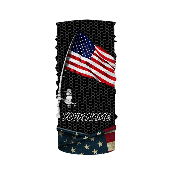 Fishing shirt American flag fishing rod Custom Name Sun protection Shirt Personalized fishing gifts ideas FSD1798