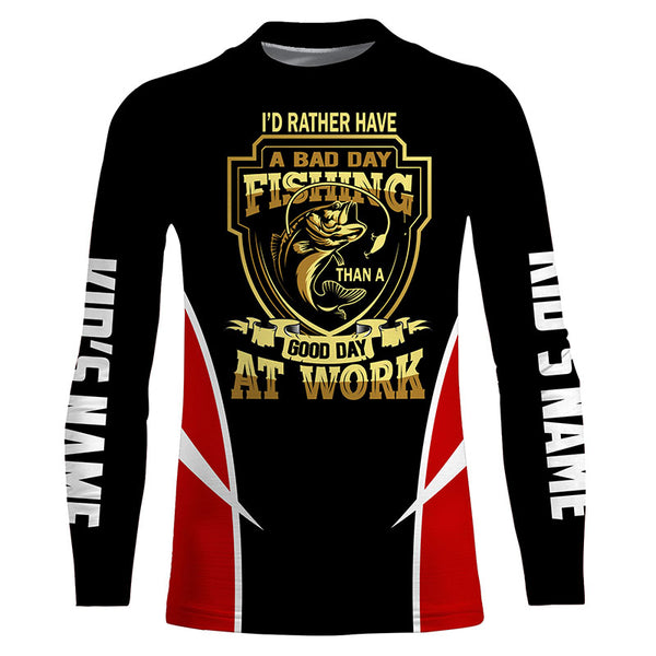 Personalized Fishing UV Long Sleeve performance Fishing Shirts for Men women and Kid TTS0185