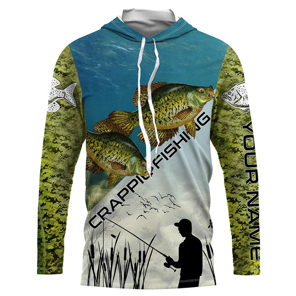 Personalized Crappie Fishing Long Sleeve Fishing tournament shirts  TTS0567