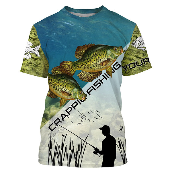 Personalized Crappie Fishing Long Sleeve Fishing tournament shirts  TTS0567