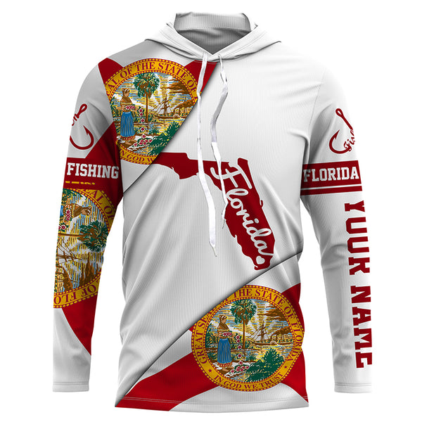 Patriot Long Sleeve Performance Shirts UV Protection UPF 30+, Personalized Florida Clothing TTS0213