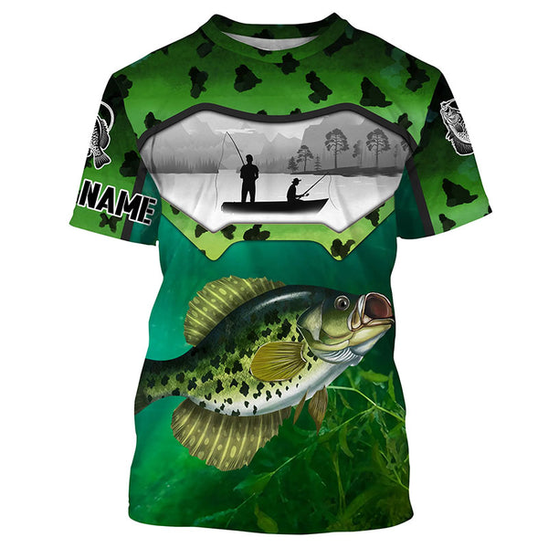 Crappie Fishing Long Sleeve Fishing Shirt for Men, Crappie Fishing Clothing TTS0643