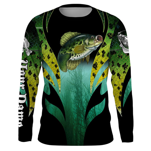Crappie Fishing scale long sleeve performance fishing shirts, hoodie TTS0680