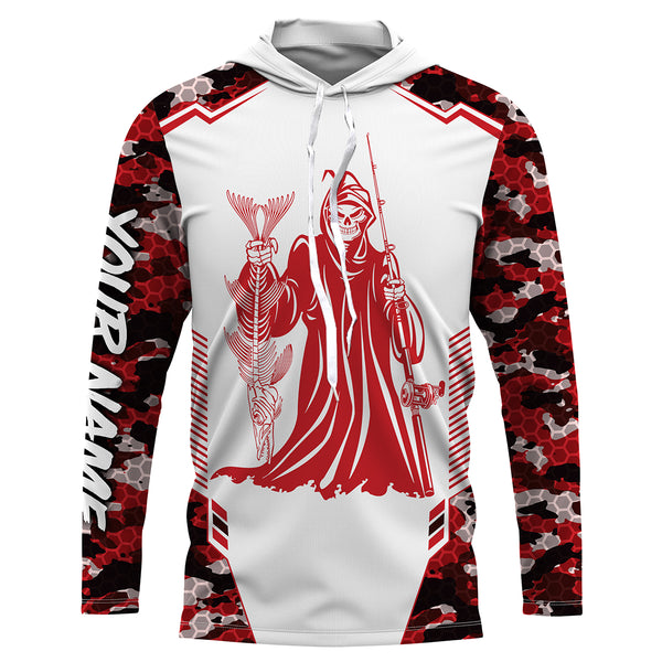 Fish Reaper Camo UPF 30+ Men’s Long Sleeve Fishing Shirt, Long sleeve performance Fishing Shirts TTS0129