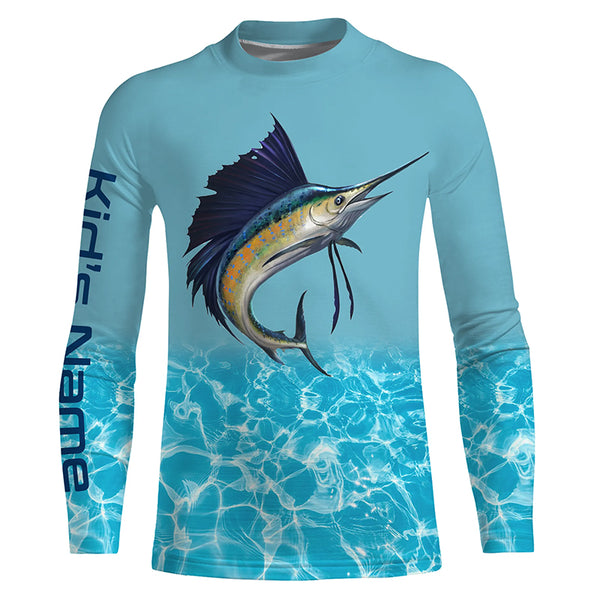 Sailfish Fishing Custom Name All Over Printed UV Protection Shirts TTS0754