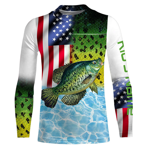Personalized Crappie Fishing jerseys, tournament fishing shirts TTS0758