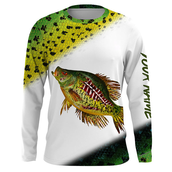 Crappie Fishing scale fish Custom Long sleeve Fishing Shirts, Crappie Fishing jerseys TTS0590