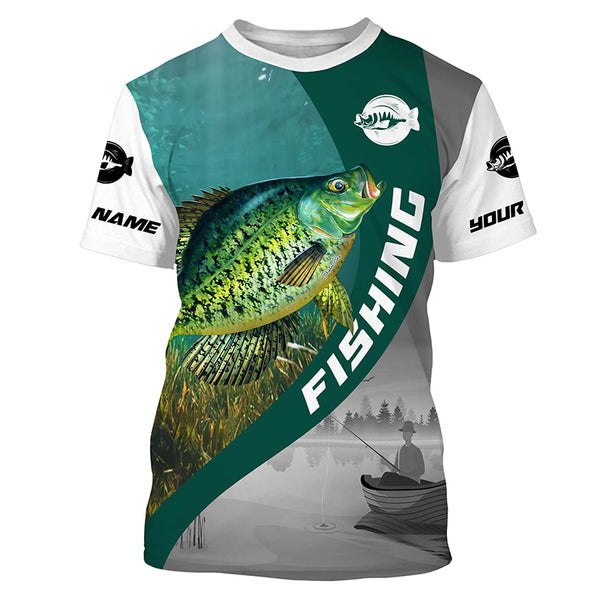 Men's Crappie Fishing UPF 30+ Long Sleeve Performance Shirt TTS0594