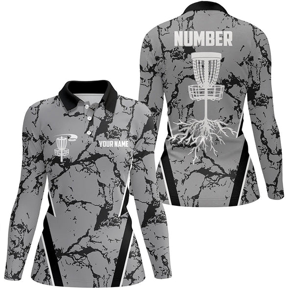 Camo Pattern Womens Golf Polo Shirts, Custom Camo Golf Shirt Disc Golf Shirts For Women, Golf Gifts LDT0053