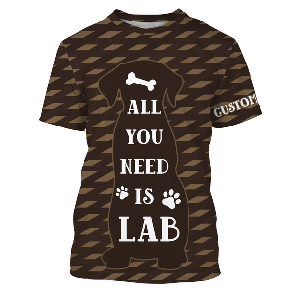 Labrador Retriever 3D All Over Printed T-shirt Long Sleeve Hoodie| Custom Labrador Lover Shirt Dog Lover Gift| JTSD229