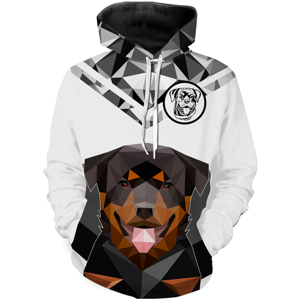 Rottweiler Dog 3D T-shirt Long Sleeve Hoodie| Unisex Novelty Cool Shirt Dog Lover Gift| JTSD231