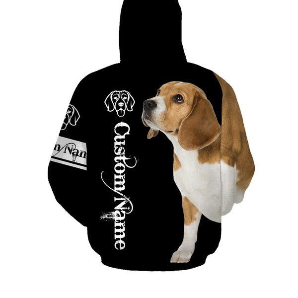 American Foxhound 3D Dog Shirt for Dog Lover| Custom Name Dog Print Shirt for Foxhound Lover| JHD195