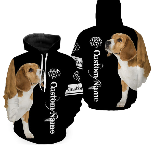 American Foxhound 3D Dog Shirt for Dog Lover| Custom Name Dog Print Shirt for Foxhound Lover| JHD195