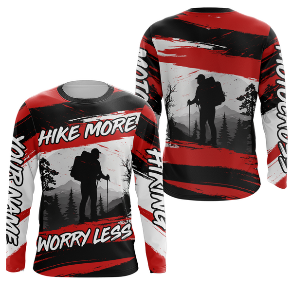 Hiking Shirt For Men Women Upf30+ Red Hiking Shirts Short & Long Sleeved Clothes HM14