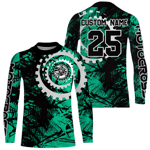 Dirt Bike Jersey Youth Men Women Upf30+ Motocross Racing Motorcycle Riding Jersey XM256