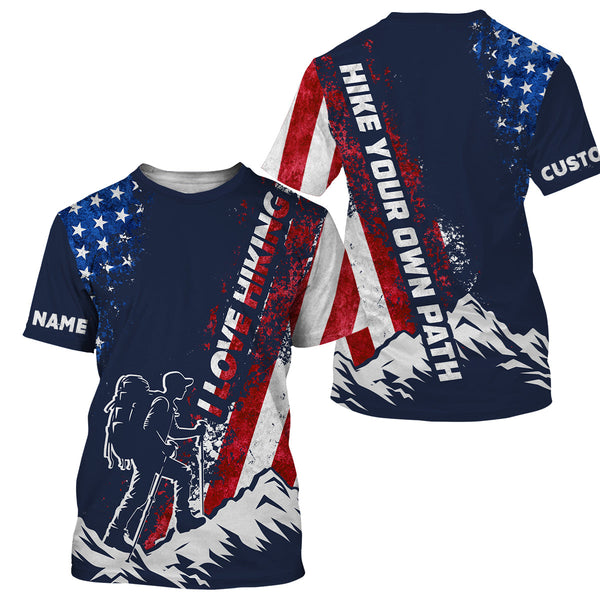 Hiking Shirt Patriotic Men Women Upf30+ American Short & Long Sleeve Hiking Shirts HM12