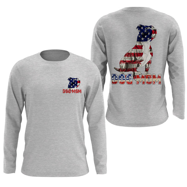 American Pit Bull Terrier dog flag shirts for humans dog mom sweatshirt gift TATS215