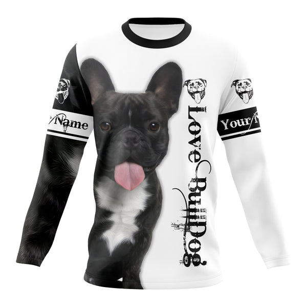Love Bulldog customize name 3D all over printing shirt for Dog Papa, Dog Mama, Bulldog Lover - Lover Bulldog gifts THN108