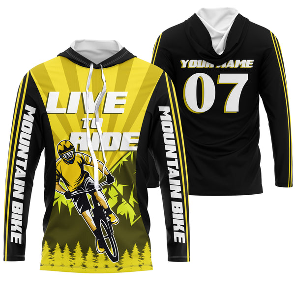 Cycling Jersey, Racing Cycling All Over Print Shirt, Live To Ride Shirt, Custom Mountain Biking Jersey| JTS428